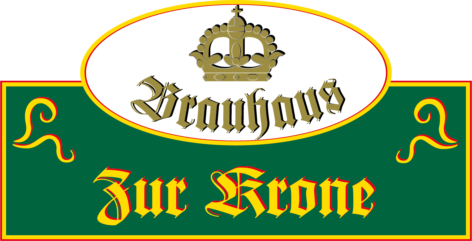 Logo Schriftzug Hotel Brauhaus Zur Krone